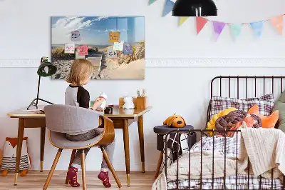 Schreib-Magnettafel mit Motiv Blick auf den Strand