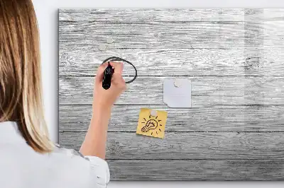 Schreib-Magnettafel aus Holzpaneelen