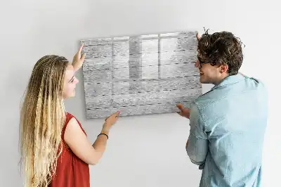 Schreib-Magnettafel aus Holzpaneelen