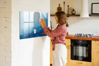 Schreib-Magnettafel mit Motiv Wasser-Abstraktion