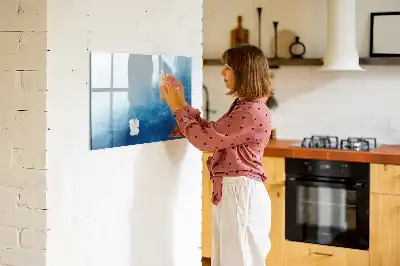 Schreib-Magnettafel mit Motiv Wasser-Abstraktion