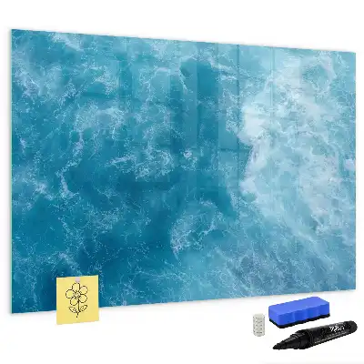 Schreib-Magnettafel im Design Meerwasser