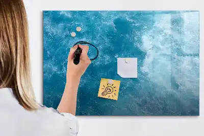 Schreib-Magnettafel im Design Meerwasser