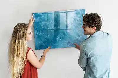 Schreib-Magnettafel im Design Meerwasser