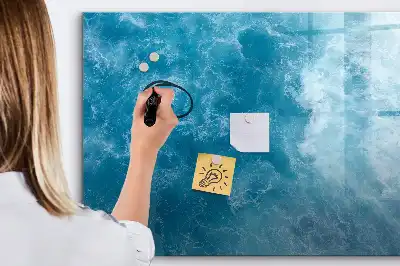 Schreib-Magnettafel im Design Meerwasser