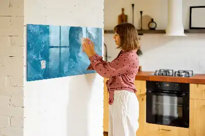 Schreib-Magnettafel im Design Meerwasser