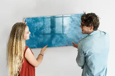 Schreib-Magnettafel im Design Meerwasser