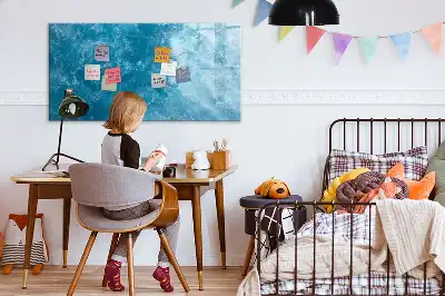 Schreib-Magnettafel im Design Meerwasser