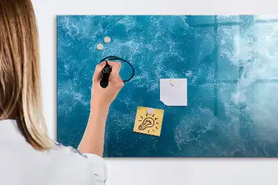Schreib-Magnettafel im Design Meerwasser