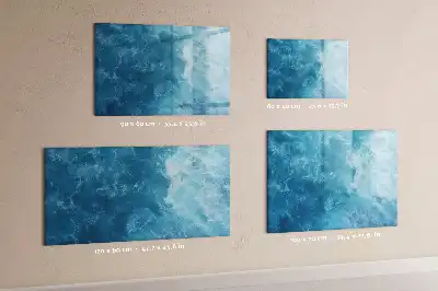 Schreib-Magnettafel im Design Meerwasser