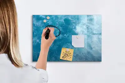 Schreib-Magnettafel im Design Meerwasser
