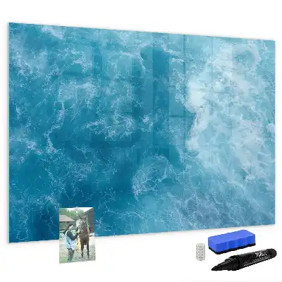 Schreib-Magnettafel im Design Meerwasser