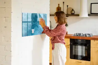Schreib-Magnettafel im Design Meerwasser