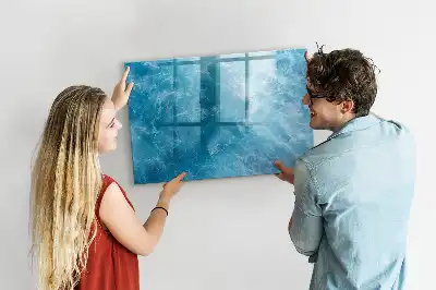 Schreib-Magnettafel im Design Meerwasser
