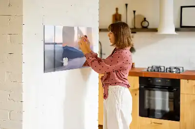 Beschreibbare Magnettafel mit Motiv Schöne Landschaft
