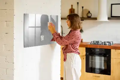 Magnettafel aus Metall zur Beschriftung