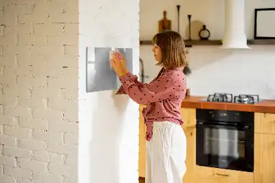 Magnettafel aus Metall zur Beschriftung