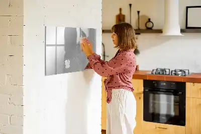 Magnettafel aus Metall zur Beschriftung