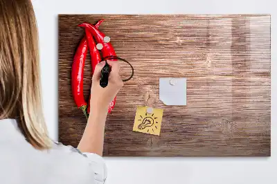 Schreib-Magnettafel mit Motiv Chilischoten