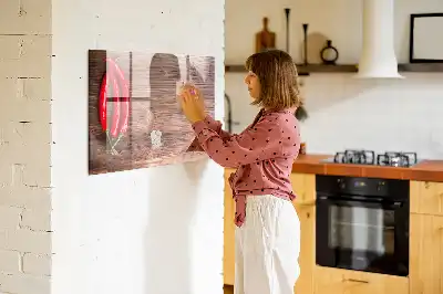 Schreib-Magnettafel mit Motiv Chilischoten
