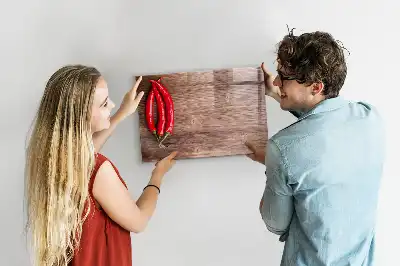Schreib-Magnettafel mit Motiv Chilischoten