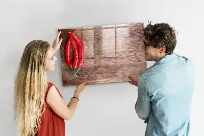 Schreib-Magnettafel mit Motiv Chilischoten