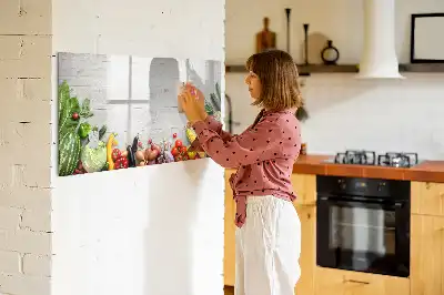Schreib-Magnettafel Gemüse auf dem Tisch