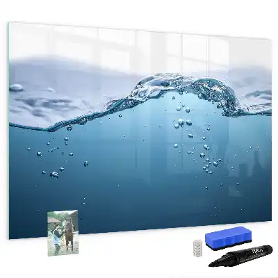 Schreib-Magnettafel mit Motiv Nahaufnahme von Wasser