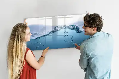 Schreib-Magnettafel mit Motiv Nahaufnahme von Wasser