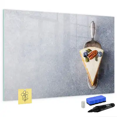 Schreib-Magnettafel in Form eines Kuchenstücks
