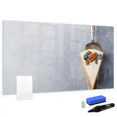 Schreib-Magnettafel in Form eines Kuchenstücks