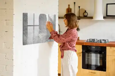 Schreib-Magnettafel für raue Wände