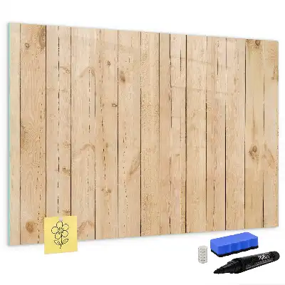 Beschreibbare Magnettafel aus Holzbrettern