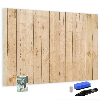 Beschreibbare Magnettafel aus Holzbrettern