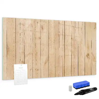 Beschreibbare Magnettafel aus Holzbrettern