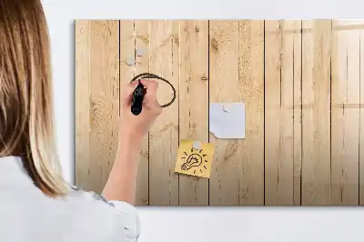 Beschreibbare Magnettafel aus Holzbrettern