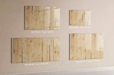 Beschreibbare Magnettafel aus Holzbrettern