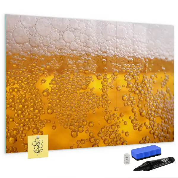 Magnettafel beschreibbar, Motiv Bier