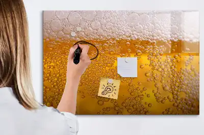 Magnettafel beschreibbar, Motiv Bier