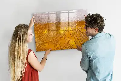 Magnettafel beschreibbar, Motiv Bier