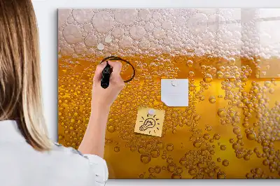 Magnettafel beschreibbar, Motiv Bier