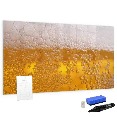 Magnettafel beschreibbar, Motiv Bier