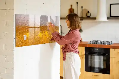 Magnettafel beschreibbar, Motiv Bier