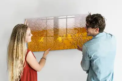 Magnettafel beschreibbar, Motiv Bier