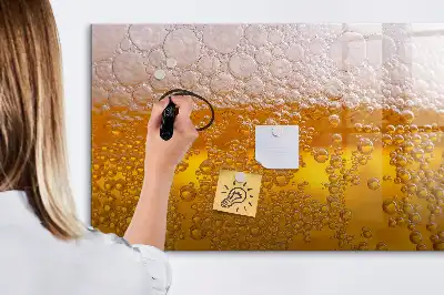Magnettafel beschreibbar, Motiv Bier