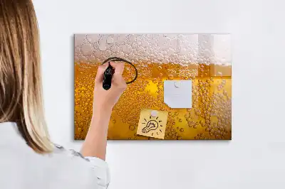 Magnettafel beschreibbar, Motiv Bier