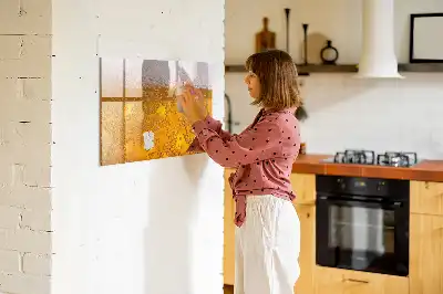 Magnettafel beschreibbar, Motiv Bier