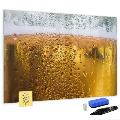 Bierkrug mit beschreibbarer Magnettafel