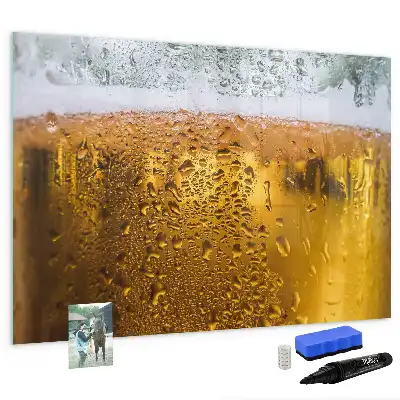 Bierkrug mit beschreibbarer Magnettafel
