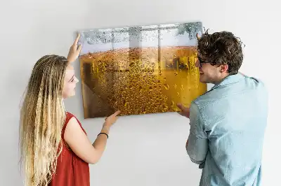 Bierkrug mit beschreibbarer Magnettafel